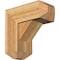 Ekena Millwork Traditional Craftsman Rough Sawn Bracket w/ Offset Brace, Western Red Cedar, 8"W x 18"D x 18"H BKT0806X18X18TRA04RWR - alternate 1